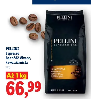 Kawa ziarnista Pellini Espresso Bar n°82 Vivace promocja w Lidl