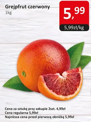 Grejpfrut czerwony promocja w Market Point