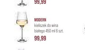 Kieliszek do wina białego Modern 450ml promocja w Stokrotka