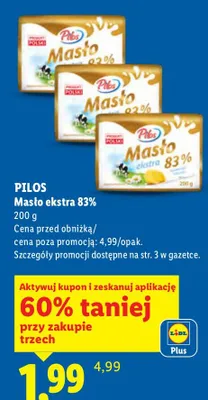 Masło ekstra 83% promocja w Lidl