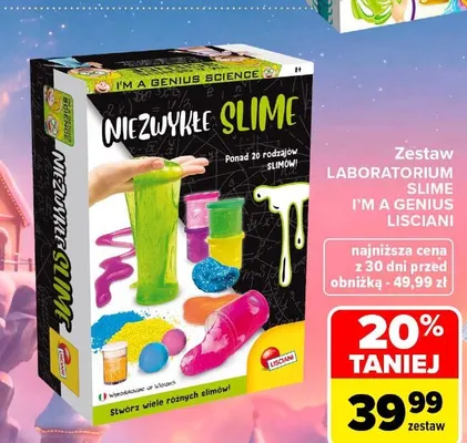 Zestaw Laboratorium Slime I'm a Genius Lisciani promocja w Carrefour
