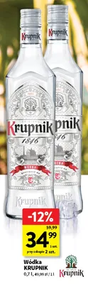 Wódka Krupnik promocja w Intermarche