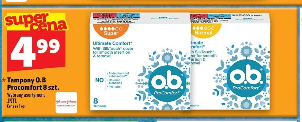 Tampony o.b. ProComfort Super promocja w TOPAZ
