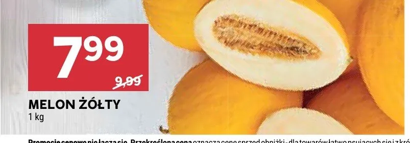 Melon żółty promocja w Stokrotka