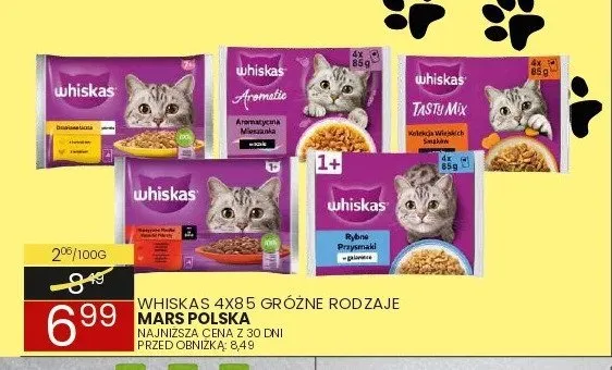 Karma dla kotów Whiskas promocja w Wafelek