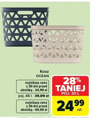 Kosz poj. 45 l promocja w Carrefour