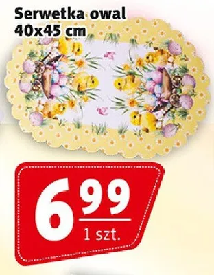 Serwetka owal 40x45cm promocja w Prim Market