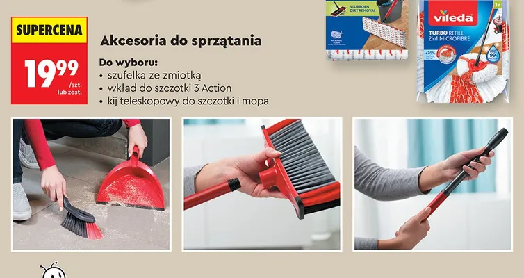 Wkład do szczotki 3 Action promocja w Biedronka