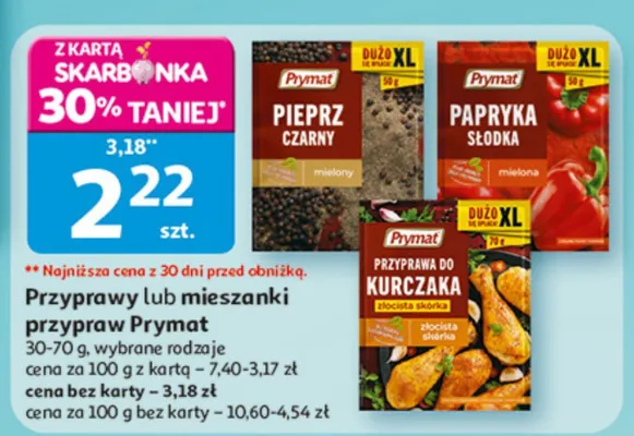 Przyprawy lub mieszanki przypraw promocja w Auchan