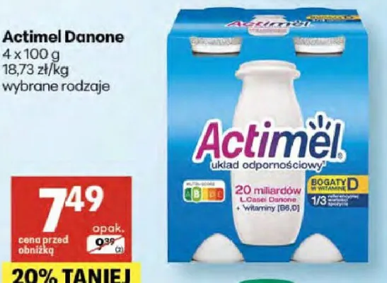 Actimel Danone promocja w Delikatesy Centrum