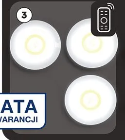 Oświetlenie zestaw 3 lampek Lethe promocja w Biedronka