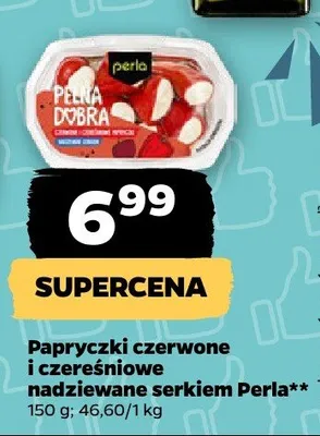 Papryczki czerwone i czereśniowe nadziewane serkiem  promocja w Netto