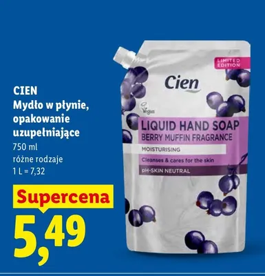 Mydło w płynie, opakowanie uzupełniające promocja w Lidl