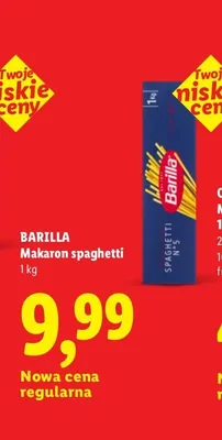 Makaron spaghetti Barilla promocja w Lidl