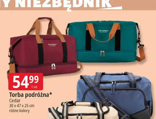 Torba podróżna Cedar promocja w Leclerc