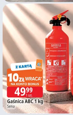 Gaśnica Abc 1 kg Sena promocja w Leclerc