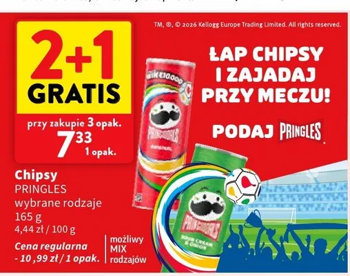 Chipsy Pringles Sour Cream & Onion promocja w Intermarche
