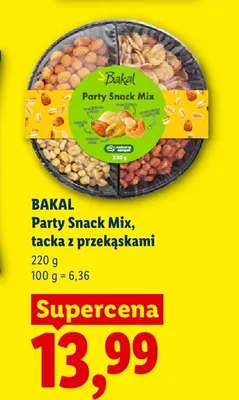 Mieszanka przekąsek Bakal Party Snack Mix tacka promocja w Lidl