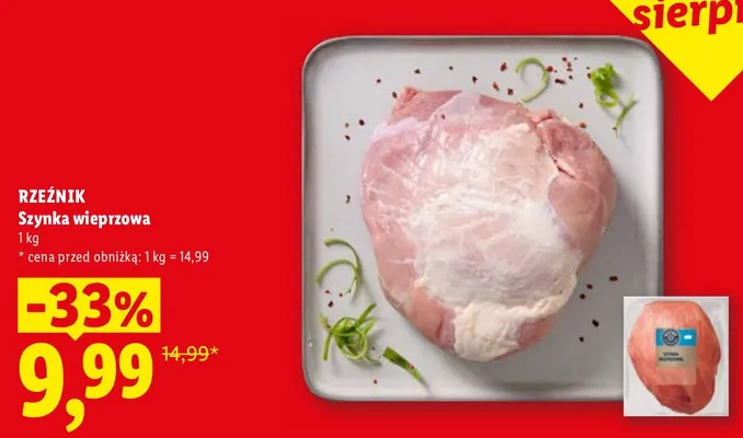 Szynka wieprzowa Rzeźnik promocja w Lidl
