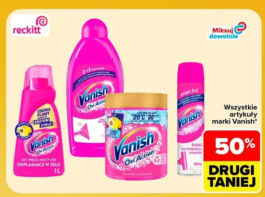Szampon do dywanów Vanish Oxi Action promocja w Carrefour