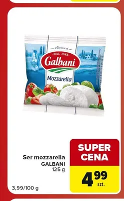 Ser mozzarella Galbani promocja w Carrefour Market
