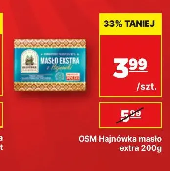 OSM Hajnówka masło extra promocja w API Market