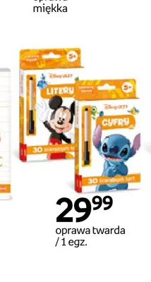 Karty ścieralne Disney Uczy 30 ścieralnych kart Cyfry promocja w Empik