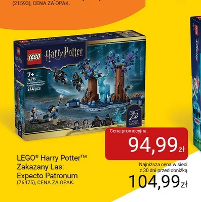 Klocki LEGO Harry Potter Zakazany Las: Expecto Patronum 76475 promocja w Smyk