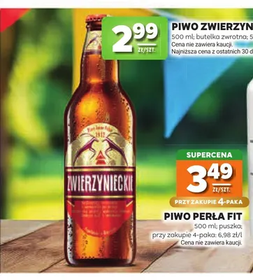 Piwo Zwierzynieckie promocja w Stokrotka