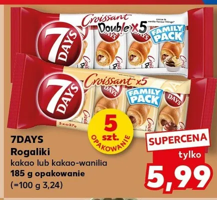 Rogaliki wanilia 7Days Family Pack promocja w Kaufland