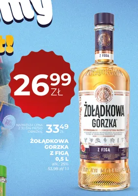 Likier Żołądkowa Gorzka z Figą promocja w Duży Ben