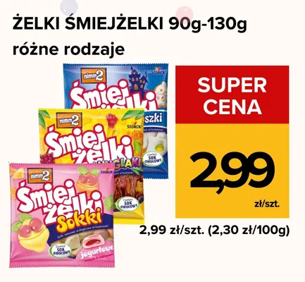Żelki nimm2 Śmiejżelki Sokki promocja w Supeco