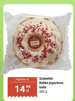 Babka jogurtowa biała promocja w Dino