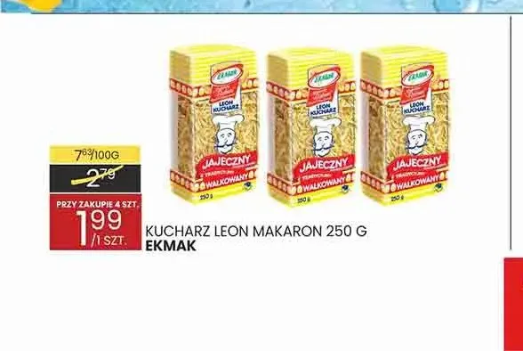 Makaron Kucharz Leon Ekmak promocja w Wafelek