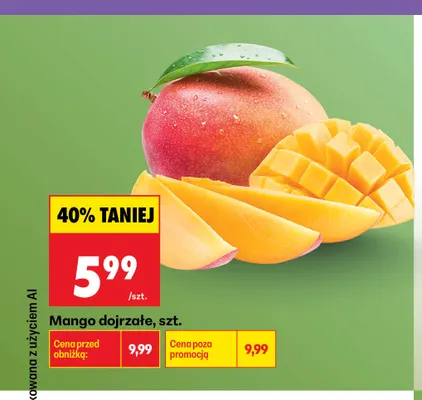 Mango dojrzałe promocja w Biedronka
