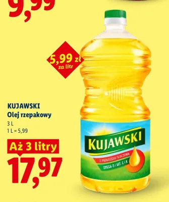 Olej rzepakowy Kujawski promocja w Lidl