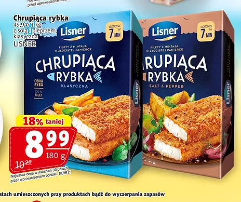 Chrupiąca rybka z solą i pieprzem LISNER promocja w Prim Market