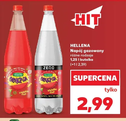 Napój gazowany Hellena Oranżada Zero promocja w Kaufland