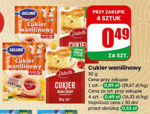 Cukier wanilinowy promocja w Dino