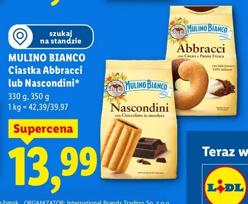 Ciastka Abbracci  promocja w Lidl