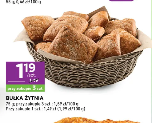 Bułka żytnia promocja w Stokrotka