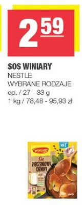 Sos Winiary wybrane rodzaje promocja w SPAR