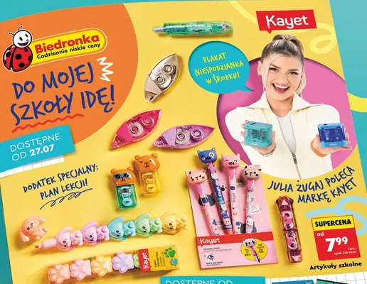 Artykuły szkolne Kayet promocja w Biedronka