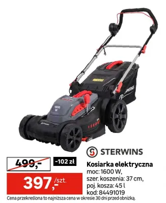 Kosiarka elektryczna Sterwins 1600W promocja w Leroy Merlin
