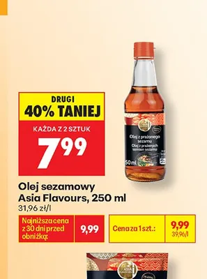 Olej sezamowy Asia Flavours promocja w Biedronka