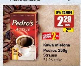 Kawa mielona Pedro's Active promocja w API Market