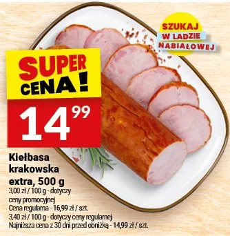 Kiełbasa krakowska promocja w Twój Market