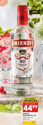 Wódka Smirnoff No. 21 promocja w Biedronka