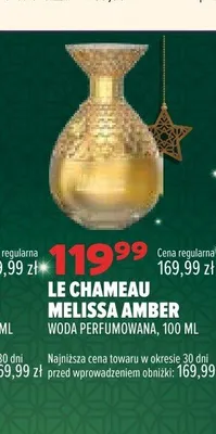 Woda perfumowana Le Chameau Melissa Amber promocja w Drogerie Natura