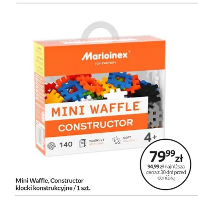 Klocki konstrukcyjne Marioinex Mini Waffle Constructor promocja w Empik